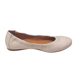 Alpine Swiss ivory leather flat slip on loafer casual minimalist vera shoes 7